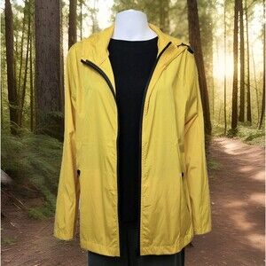 Avoogue Raincoat Women’s S Yellow Lightweight Waterproof Packable Outdoor Hood